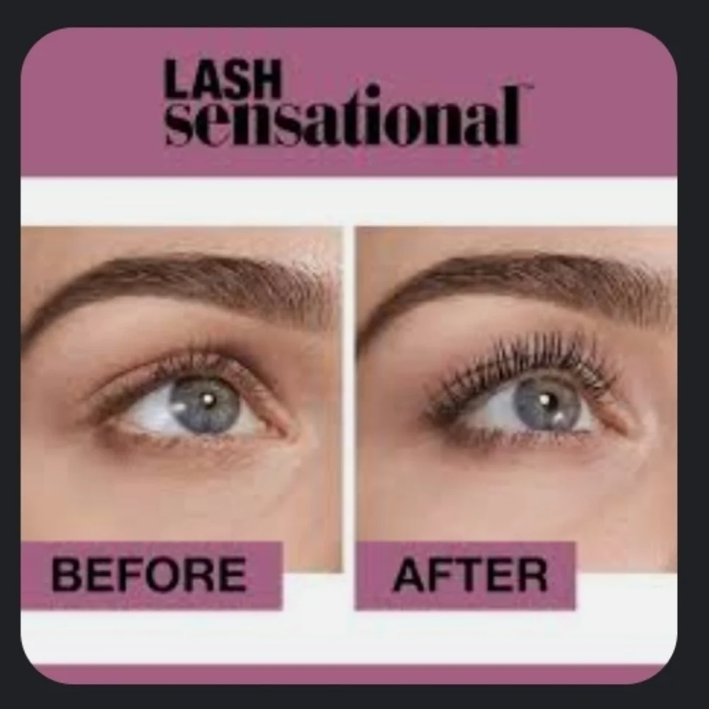 🪷5/$25! MAYBELLINE NY Lash Sensational Mascara Very Black Travel Clutch Sz New